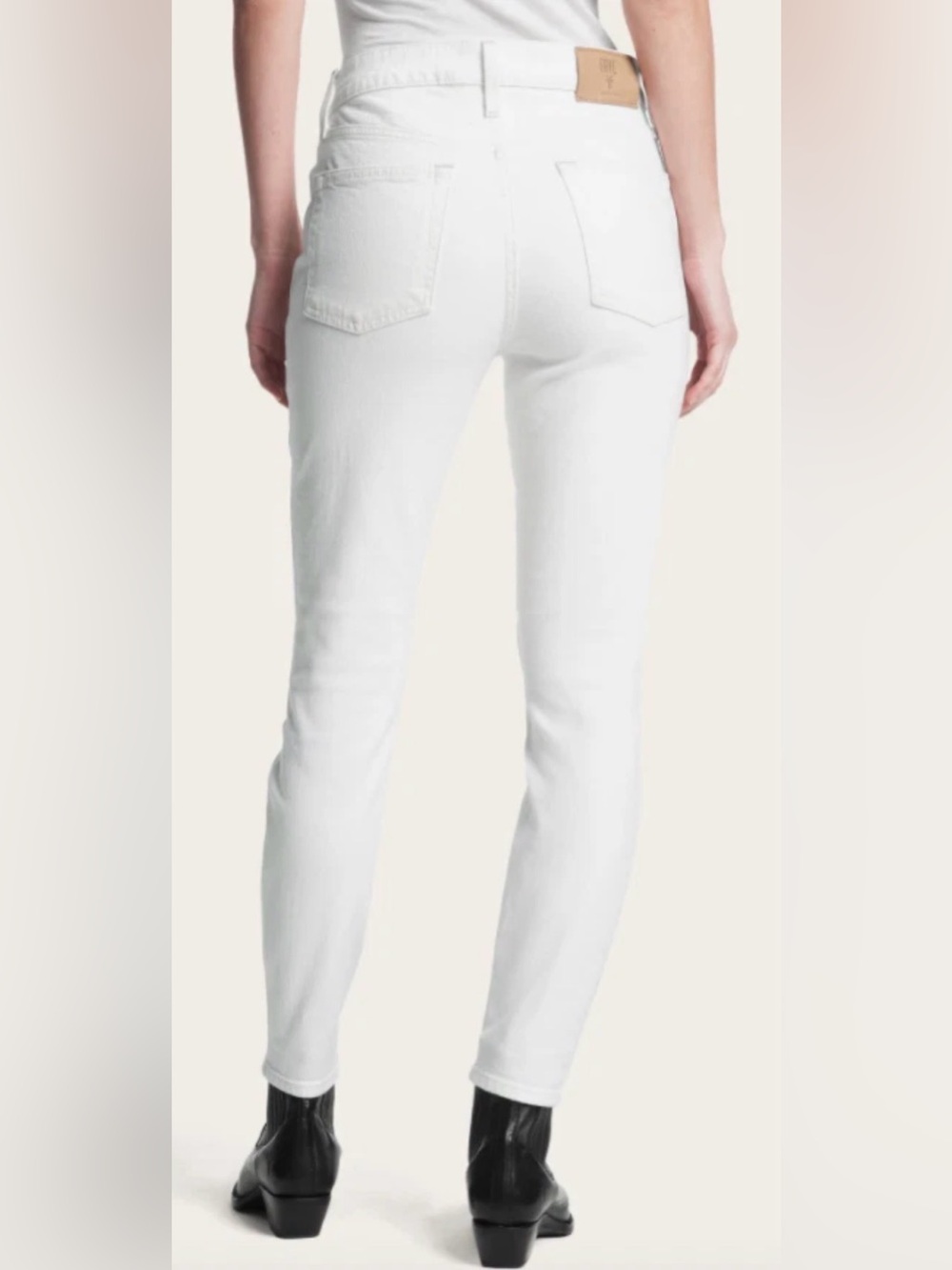 Frye White Denim Skinny Fit Jeans Pants 30